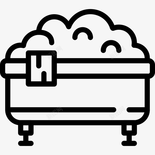 浴缸家具家用图标svg_新图网 https://ixintu.com 家具 家用 浴缸 直列式