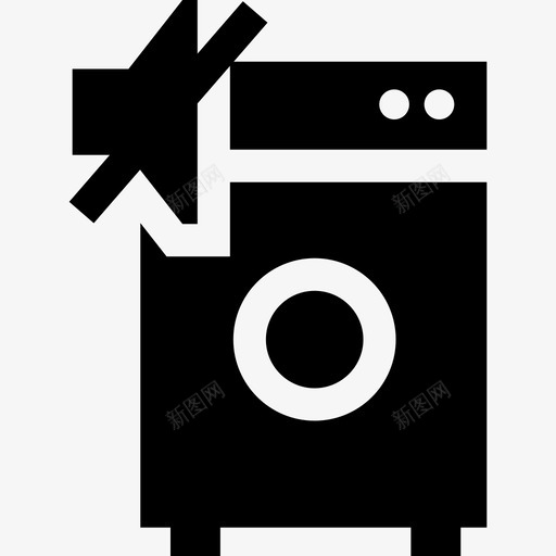 洗衣机洗衣房3装满图标svg_新图网 https://ixintu.com 洗衣房3 洗衣机 装满