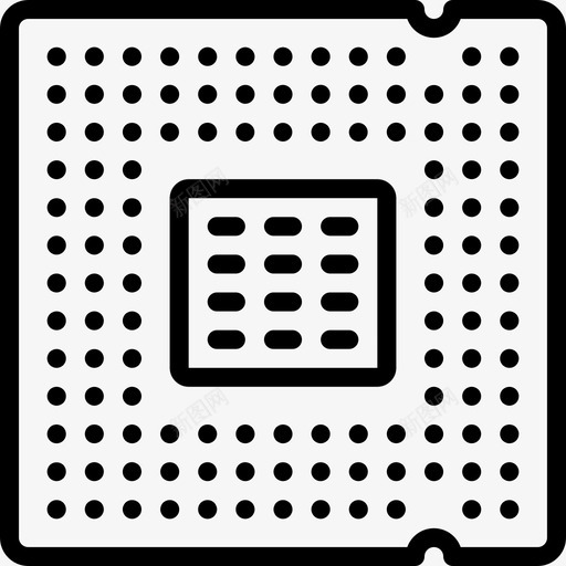 处理器pc组件2线性图标svg_新图网 https://ixintu.com pc组件2 处理器 线性