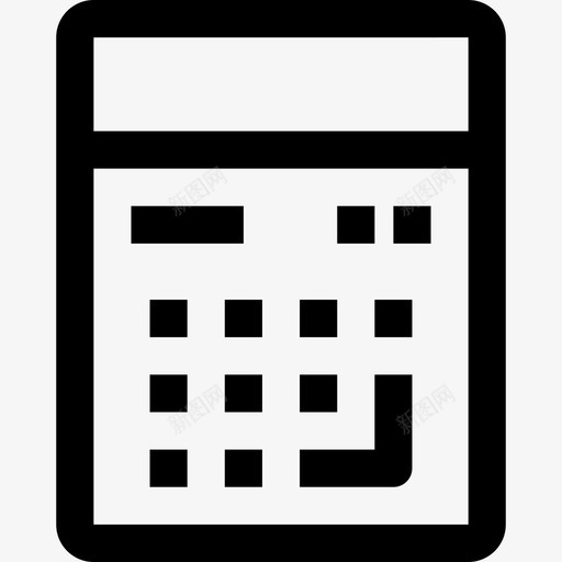 计算器教育39线性图标svg_新图网 https://ixintu.com 教育39 线性 计算器