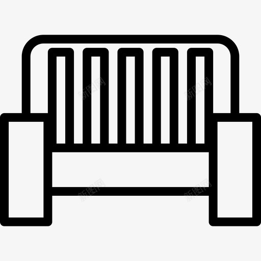 沙发家具70直线型图标svg_新图网 https://ixintu.com 家具70 沙发 直线型