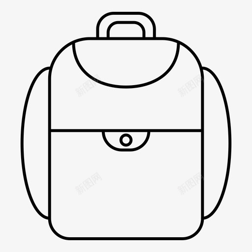 学生包书包教育图标svg_新图网 https://ixintu.com 书包 学校和大学 学生包 教育