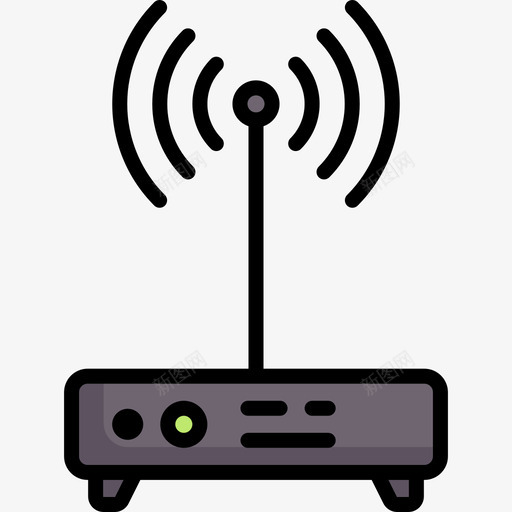 Wifi技术19线性颜色图标svg_新图网 https://ixintu.com Wifi 技术19 线性颜色