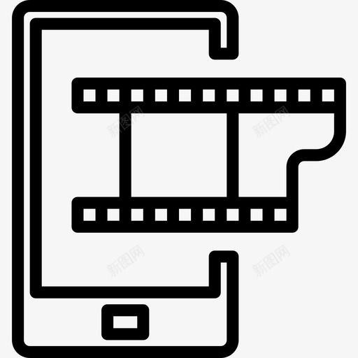 胶片带4号摄像机线性图标svg_新图网 https://ixintu.com 4号摄像机 线性 胶片带