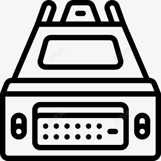 Dvipc组件2线性图标svg_新图网 https://ixintu.com Dvi pc组件2 线性