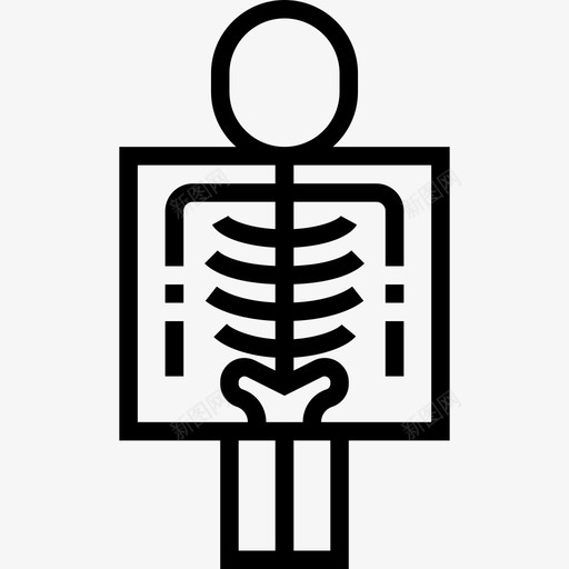 X光医用104线性图标svg_新图网 https://ixintu.com X光 医用104 线性