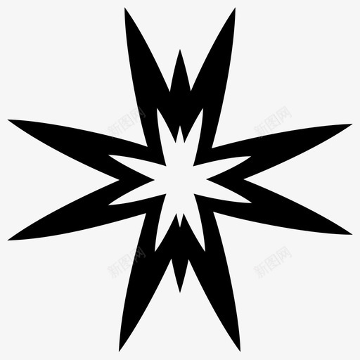 星星明亮的装饰性的图标svg_新图网 https://ixintu.com 明亮的 星星 装饰性的 象征性的 闪闪发光的星星固体图标