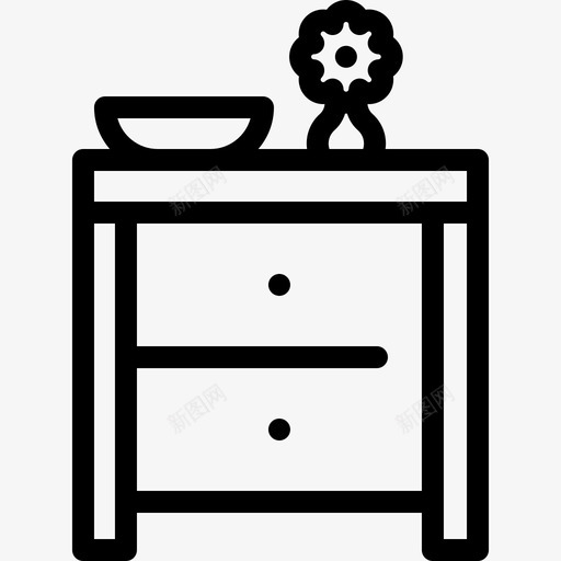 橱柜家装10直线型图标svg_新图网 https://ixintu.com 家装10 橱柜 直线型