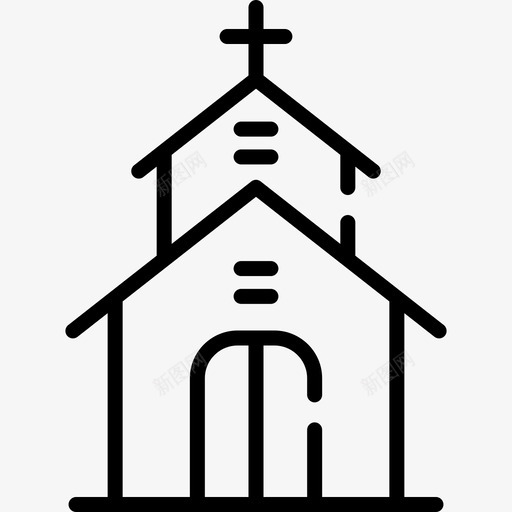 教堂慈善27号直系图标svg_新图网 https://ixintu.com 慈善27号 教堂 直系