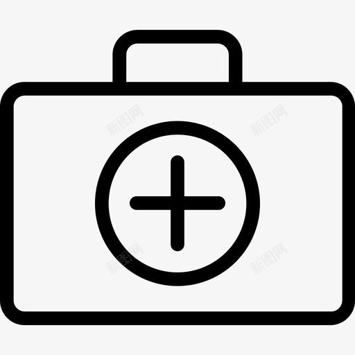 急救箱医生3号店线性图标svg_新图网 https://ixintu.com 医生3号店 急救箱 线性