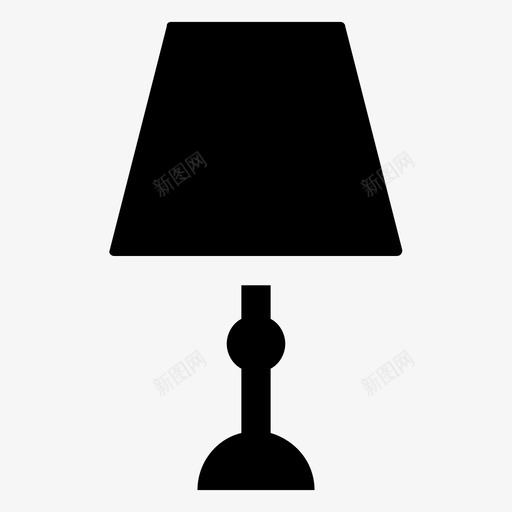 夜灯台灯书房灯图标svg_新图网 https://ixintu.com 书房灯 台灯 夜灯 灯具灯实心图标