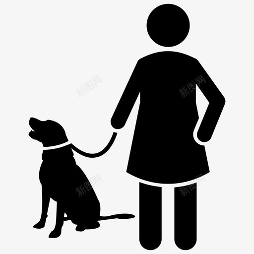宠物秀狗秀驯狗师图标svg_新图网 https://ixintu.com 宠物秀 宠物训练 服从训练 狗秀 狗训练雕文图标 驯狗师