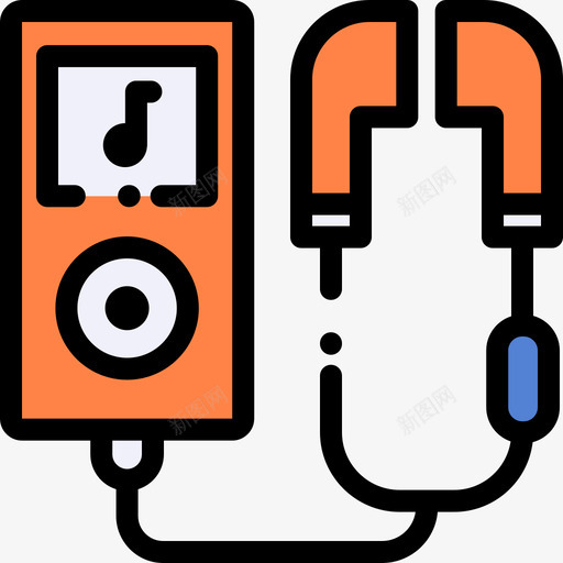 Ipod音乐商店线性颜色图标svg_新图网 https://ixintu.com Ipod 线性颜色 音乐商店