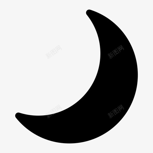 月亮午夜睡眠图标svg_新图网 https://ixintu.com 午夜 太空 开发 月亮 界面 睡眠 网络