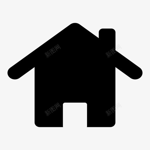 主页建筑房子图标svg_新图网 https://ixintu.com 主页 建筑 房子 财产
