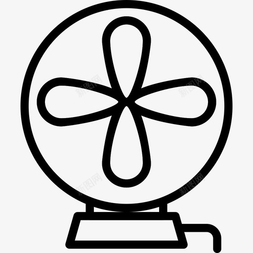 风扇tech10直线型图标svg_新图网 https://ixintu.com tech10 直线型 风扇