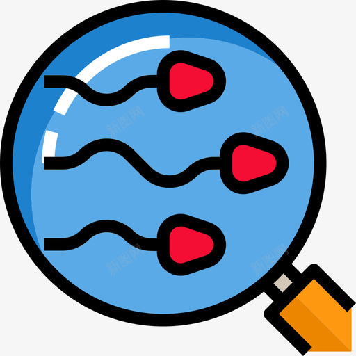 精子医疗保健10线性颜色图标svg_新图网 https://ixintu.com 医疗保健10 精子 线性颜色