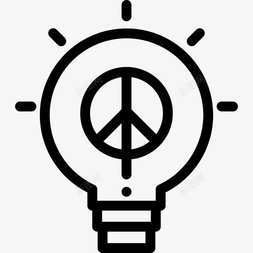 和平主义和平人权7直系图标svg_新图网 https://ixintu.com 和平主义 和平人权7 直系
