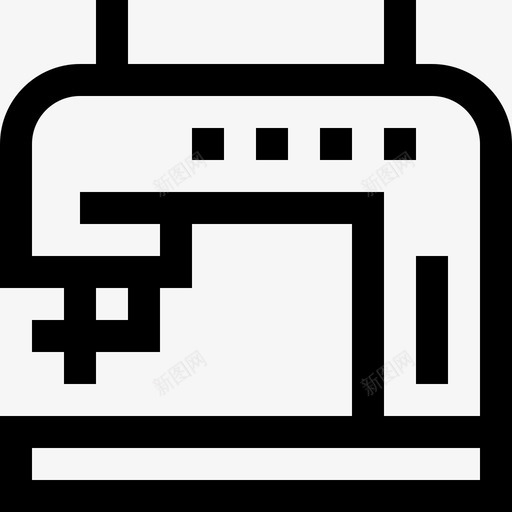 缝纫机缝纫织物和儿童直线图标svg_新图网 https://ixintu.com 直线 缝纫机 缝纫织物和儿童