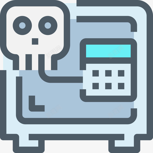 Safeboxhacker6线性颜色图标svg_新图网 https://ixintu.com Safebox hacker6 线性颜色