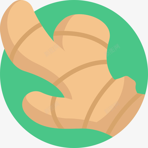 生姜水果蔬菜图标svg_新图网 https://ixintu.com 扁豆 水果 生姜 蔬菜