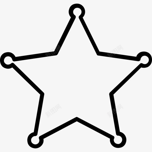 警长西部5号直系图标svg_新图网 https://ixintu.com 直系 西部5号 警长