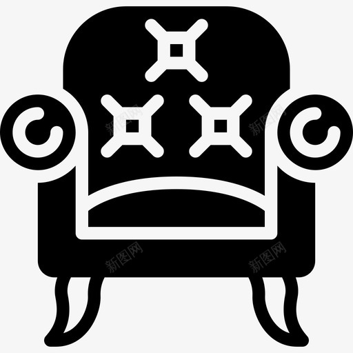 扶手椅家具和家用7实心图标svg_新图网 https://ixintu.com 实心 家具和家用7 扶手椅