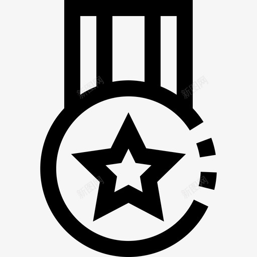 金牌体育和游戏直系图标svg_新图网 https://ixintu.com 体育和游戏 直系 金牌
