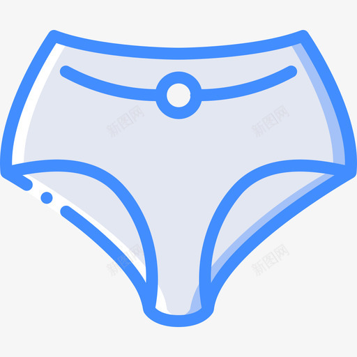 比基尼夏装蓝色图标svg_新图网 https://ixintu.com 夏装 比基尼 蓝色