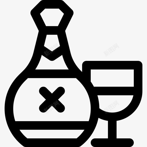 朗姆酒海盗24直系图标svg_新图网 https://ixintu.com 朗姆酒 海盗24 直系