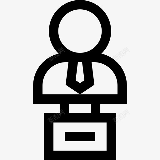 半身像艺术与7线性图标svg_新图网 https://ixintu.com 半身像 线性 艺术与设计7
