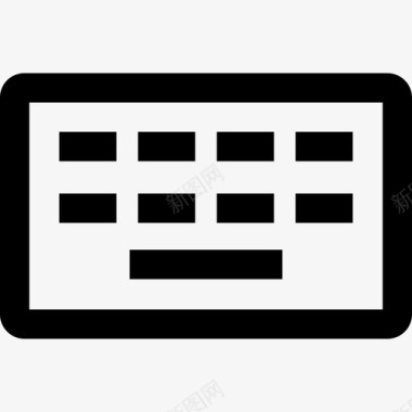 键盘键展开26线性图标图标