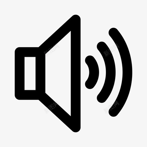 声音扬声器社交信息用户界面图标svg_新图网 https://ixintu.com 声音 扬声器 社交信息用户界面