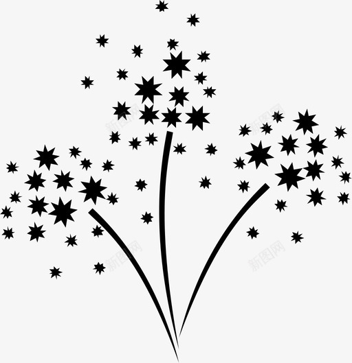 星星光勋章图标svg_新图网 https://ixintu.com 光 勋章 夜晚 天空 星星