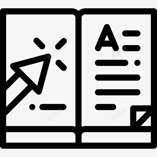 点击在线学习10线性图标svg_新图网 https://ixintu.com 在线学习10 点击 线性