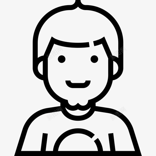 伙计人物化身5直系图标svg_新图网 https://ixintu.com 人物化身5 伙计 直系