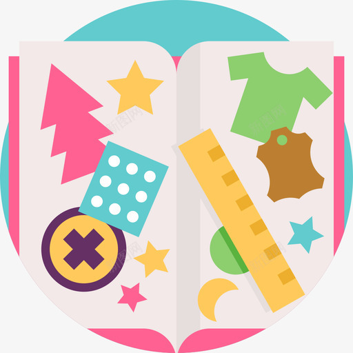 剪贴簿diy工艺品8扁平图标svg_新图网 https://ixintu.com diy工艺品8 剪贴簿 扁平