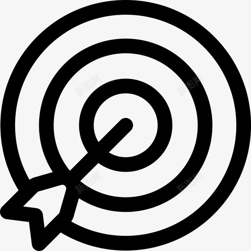 目标企业管理17线性图标svg_新图网 https://ixintu.com 企业管理17 目标 线性