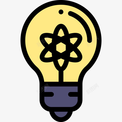 灯泡科学45线性颜色图标svg_新图网 https://ixintu.com 灯泡 科学45 线性颜色