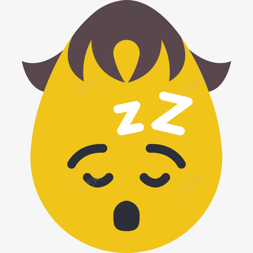 睡眠表情2平淡图标svg_新图网 https://ixintu.com 平淡 睡眠 表情2