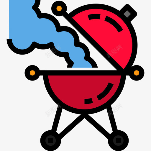 烧烤聚会和庆祝活动6线性颜色图标svg_新图网 https://ixintu.com 烧烤 线性颜色 聚会和庆祝活动6