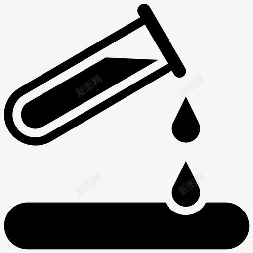 腐蚀性酸性化学性图标svg_新图网 https://ixintu.com 化学危险性 化学性 毒物符号实心图标 腐蚀性 酸性