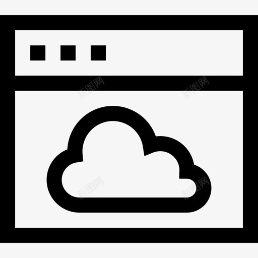 云web维护3线性图标svg_新图网 https://ixintu.com web维护3 云 线性