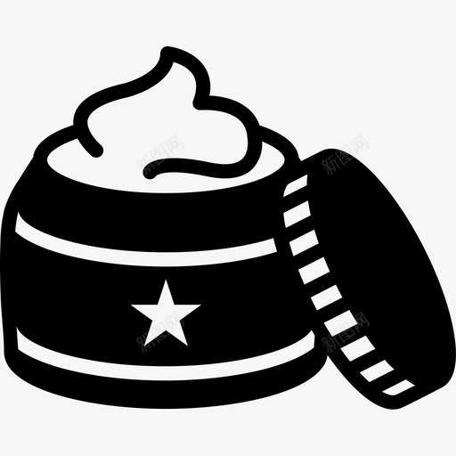 保湿霜乳霜健康图标svg_新图网 https://ixintu.com 乳霜 保湿霜 健康 光滑 护肤