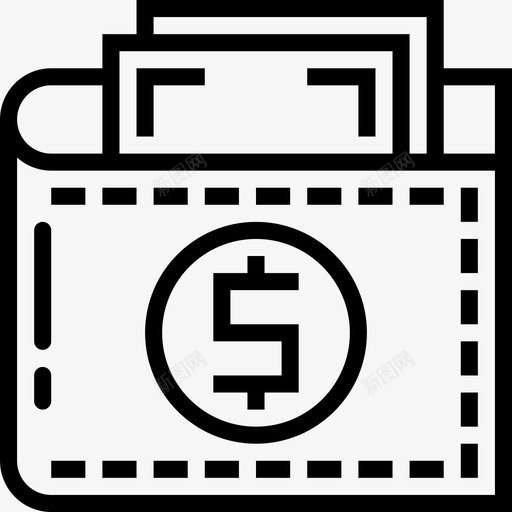 钱包电子商务67线性图标svg_新图网 https://ixintu.com 电子商务67 线性 钱包