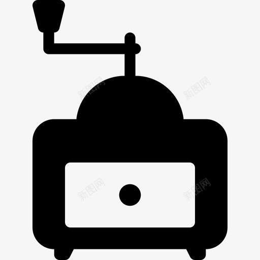 研磨机retro6填充图标svg_新图网 https://ixintu.com retro6 填充 研磨机