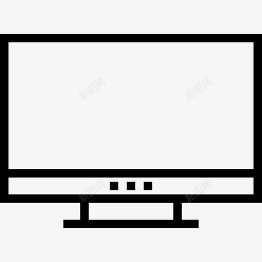 电视多媒体21线性图标svg_新图网 https://ixintu.com 多媒体21 电视 线性