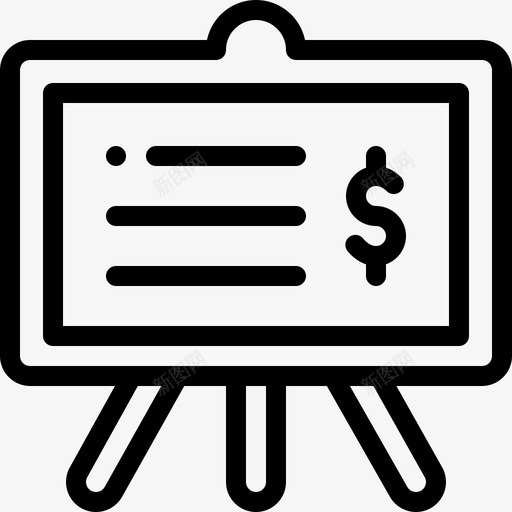列报银行业务15线性图标svg_新图网 https://ixintu.com 列报 线性 银行业务15