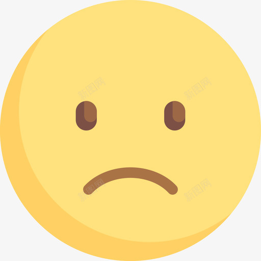 现在表情17平淡图标svg_新图网 https://ixintu.com 平淡 现在 表情17