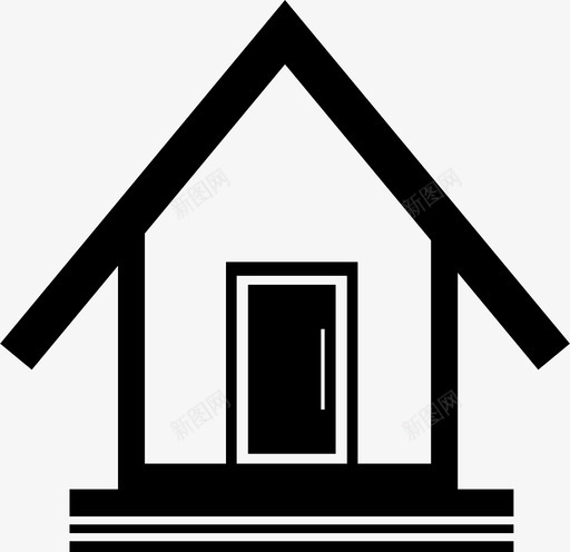家楼门图标svg_新图网 https://ixintu.com 家 楼 门